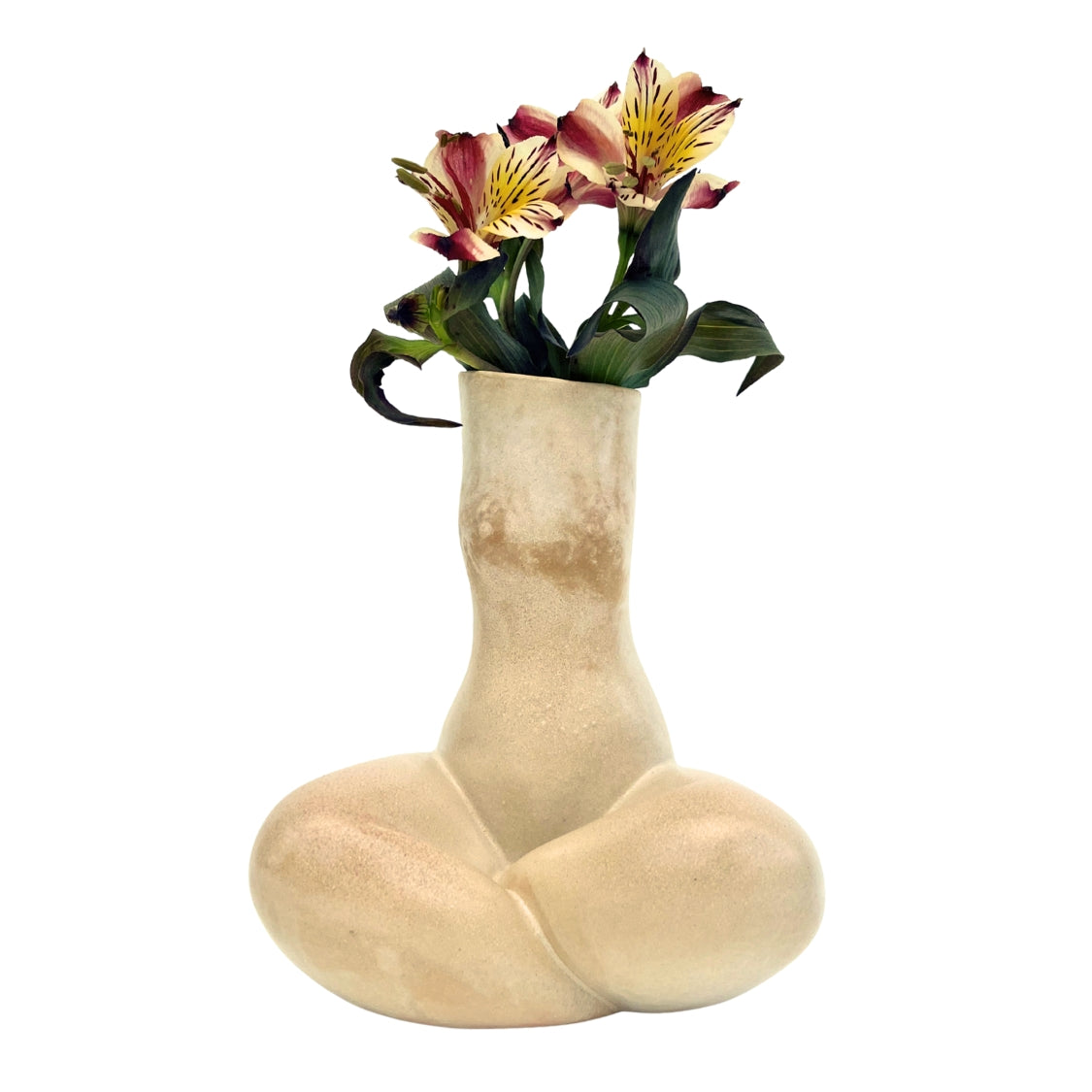 WOMAN VASE »GABRIELA« DARK SAND