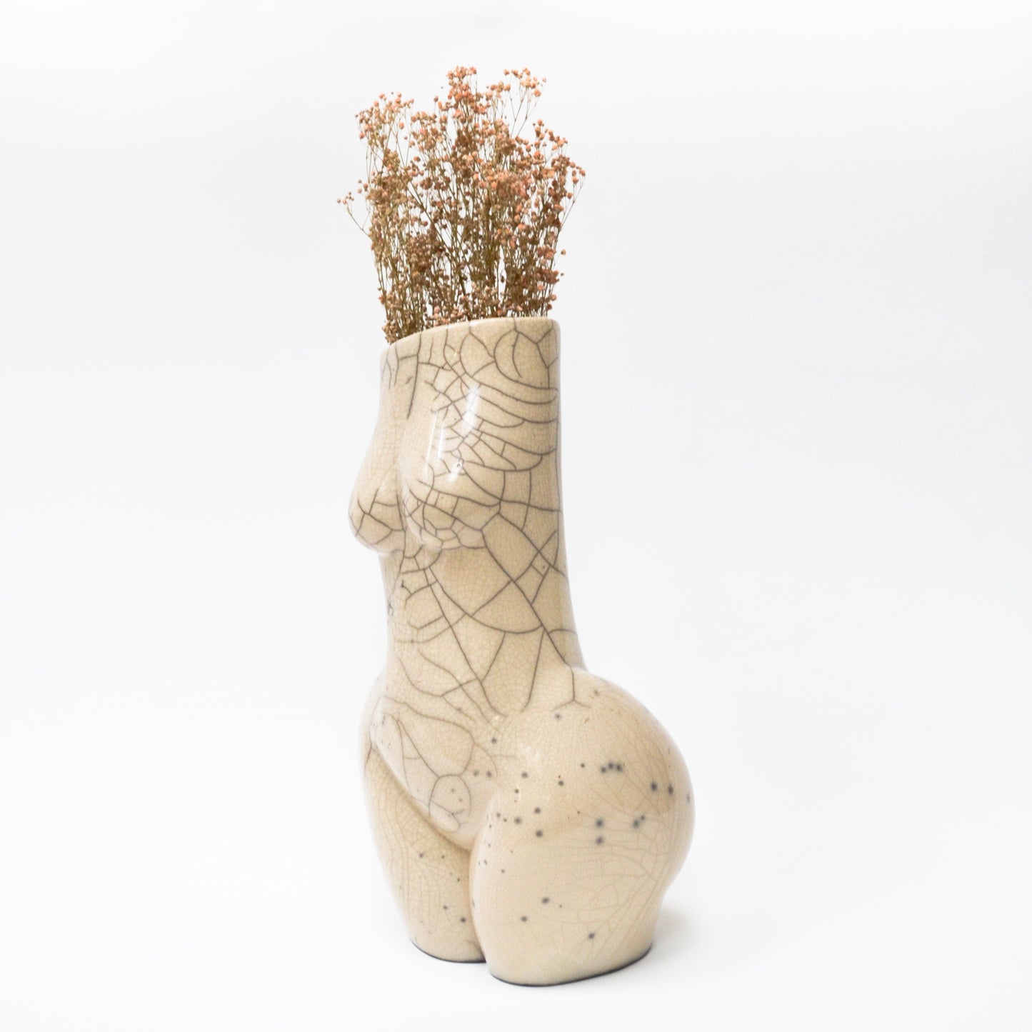WOMAN VASE »MARLENE« RAKU SAND