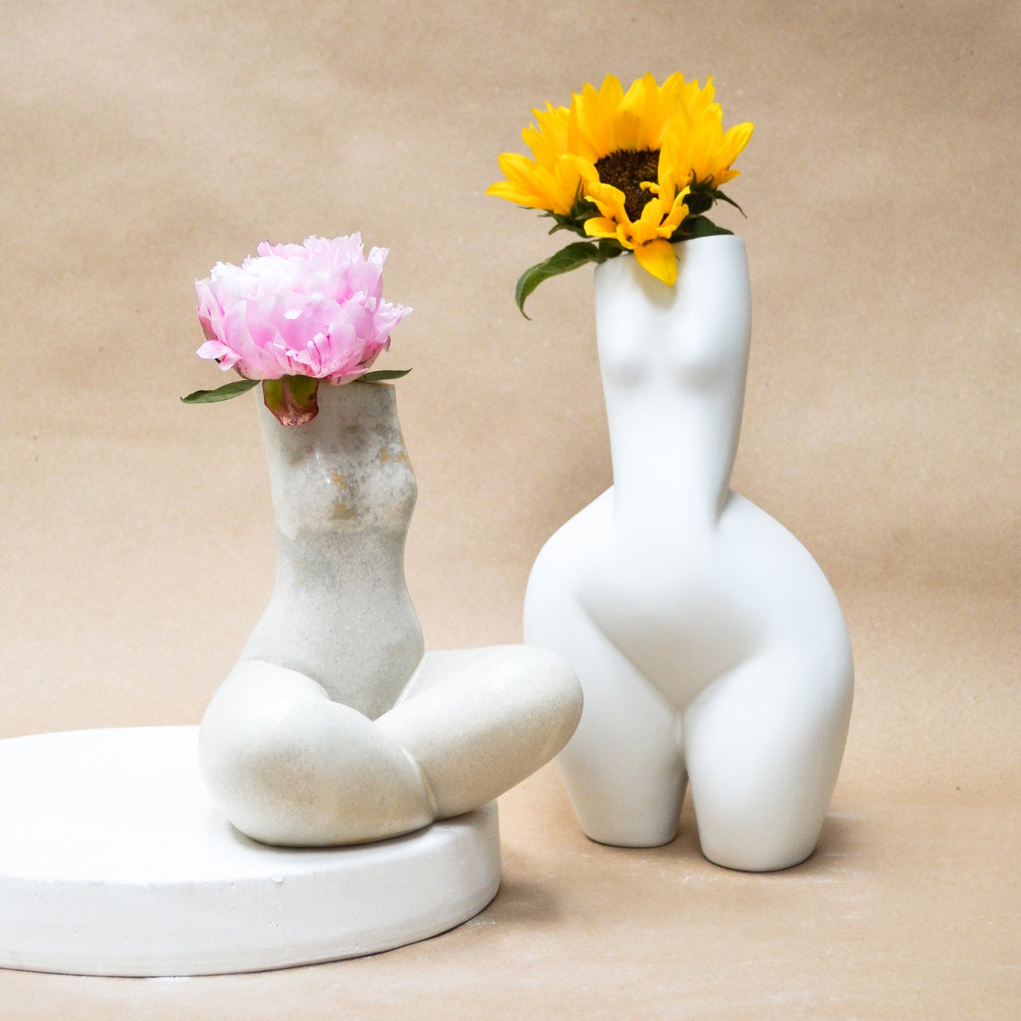 WOMAN VASE »SOPHIA« WHITE