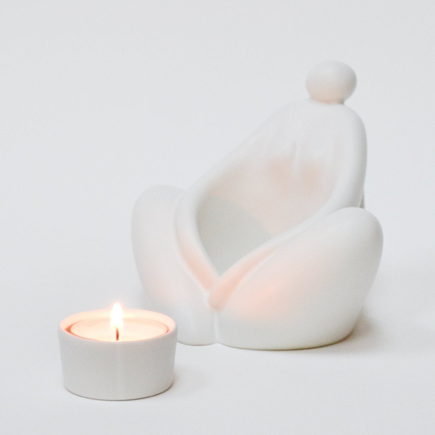 WOMAN CANDLEHOLDER »SELINA« WHITE