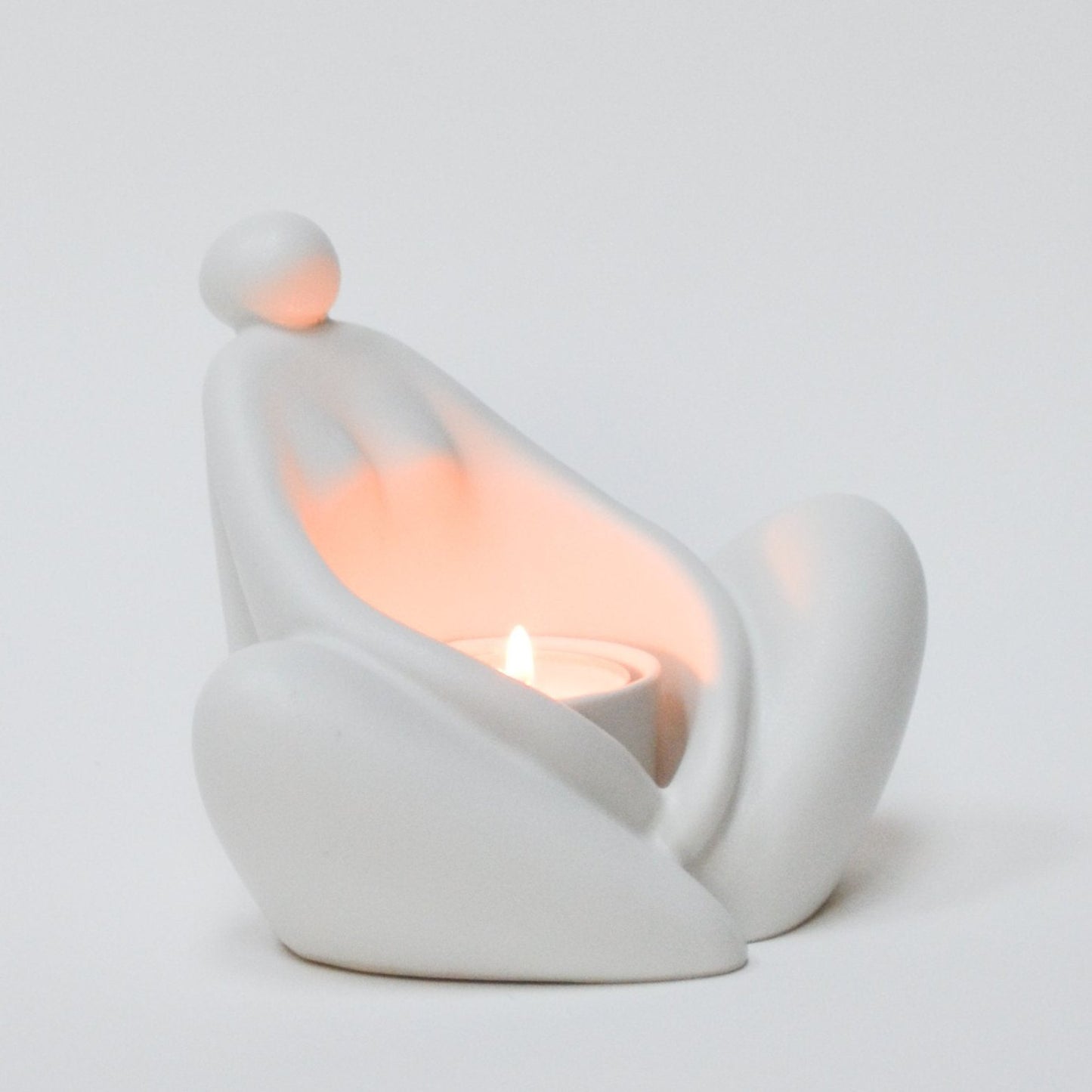 WOMAN CANDLEHOLDER »SELINA« WHITE