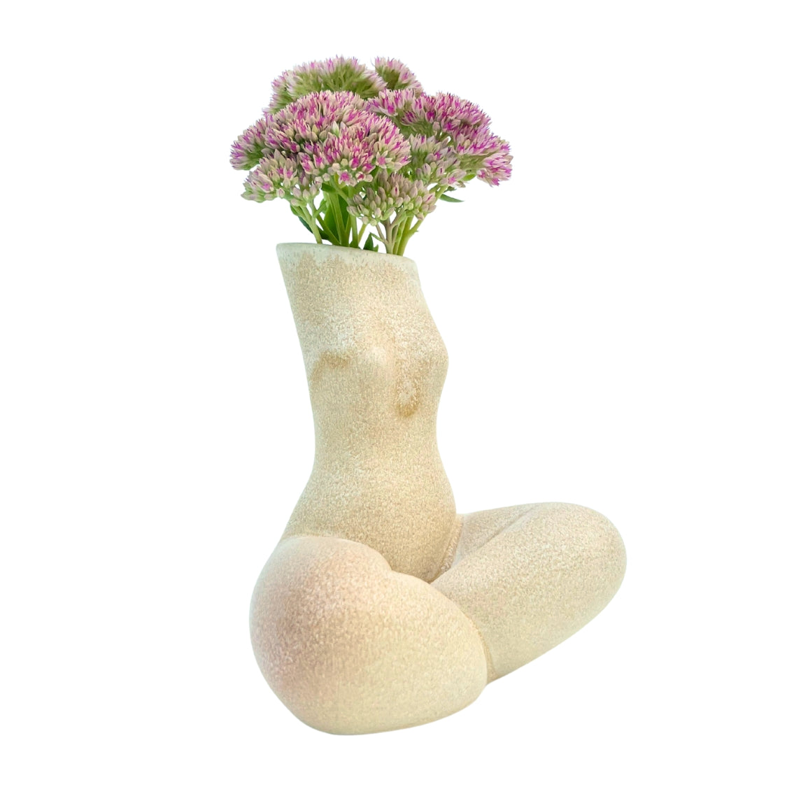 WOMAN VASE »GABRIELA« VANILLA
