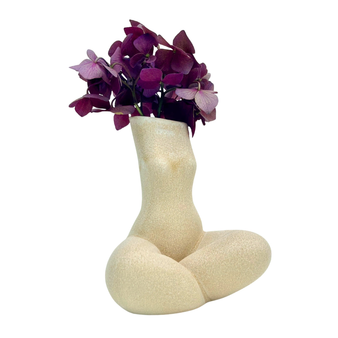 WOMAN VASE »GABRIELA« VANILLA