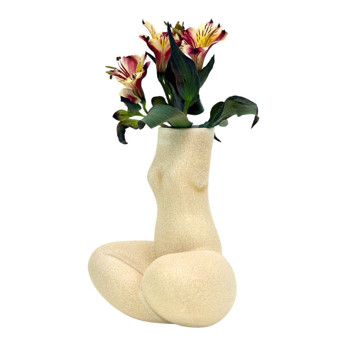 WOMAN VASE »GABRIELA« VANILLA