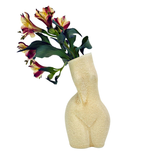 WOMAN VASE »MATHILDE« VANILLA