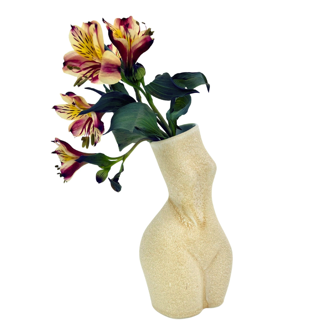 WOMAN VASE »MATHILDE« VANILLA