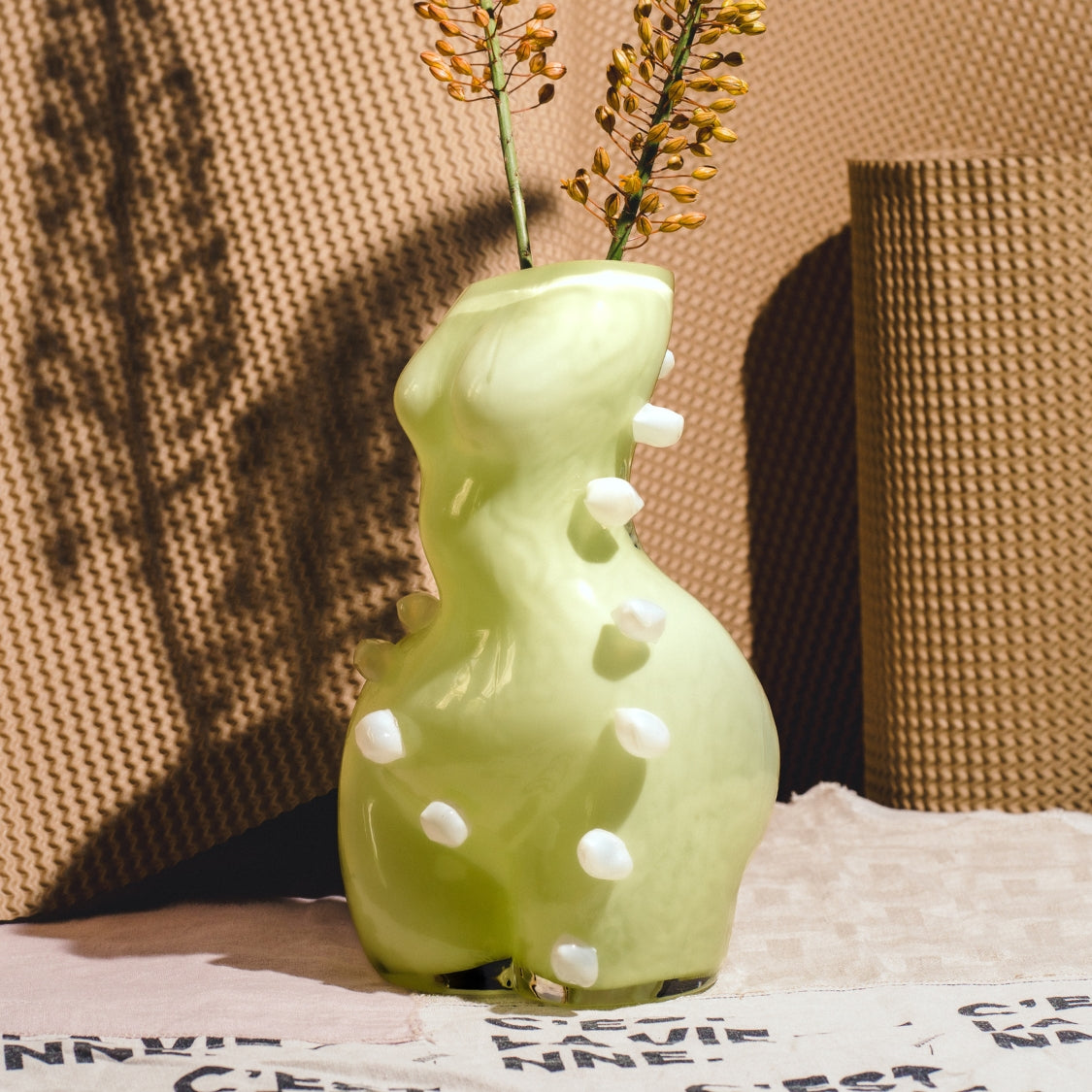 WOMAN VASE »FUTURA CLOUD« LIMONCELLO