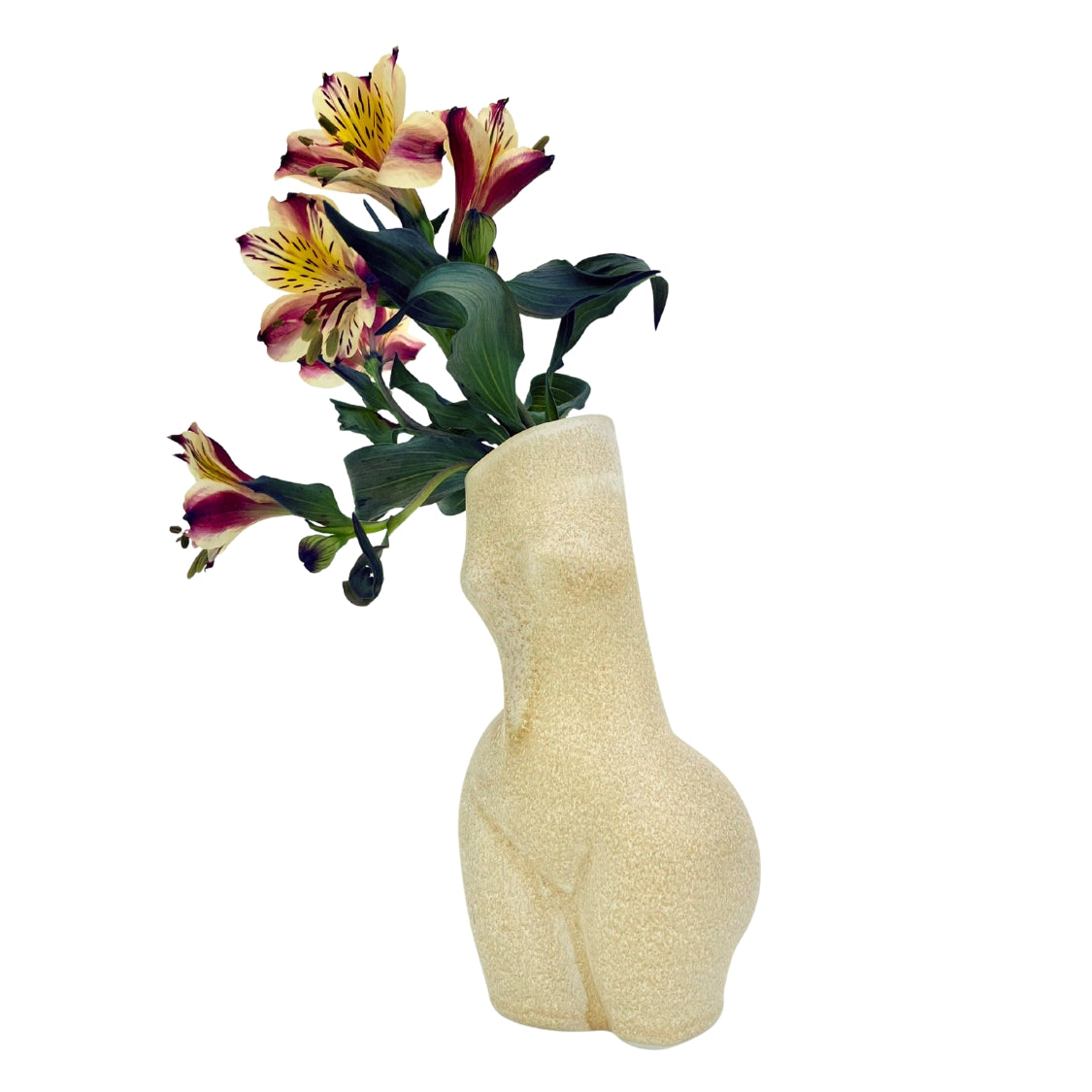 WOMAN VASE »MATHILDE« VANILLA