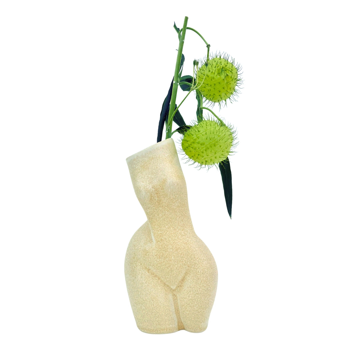 WOMAN VASE »MATHILDE« VANILLA