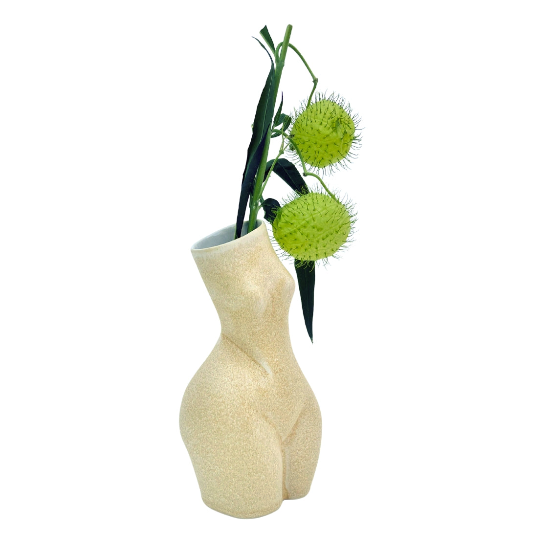 WOMAN VASE »MATHILDE« VANILLA