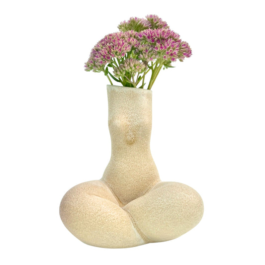 WOMAN VASE »GABRIELA« VANILLA