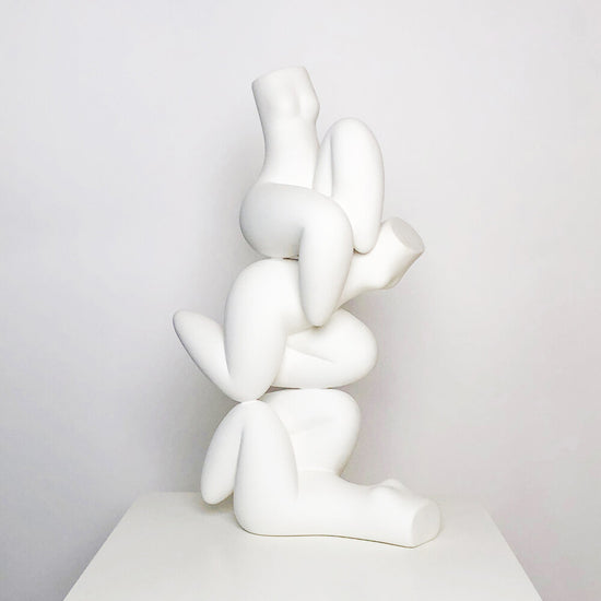 Porcelain sculpture Grandmother, Mother, Daughter