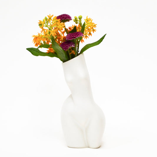 WOMAN VASE »MARILYN« WHITE